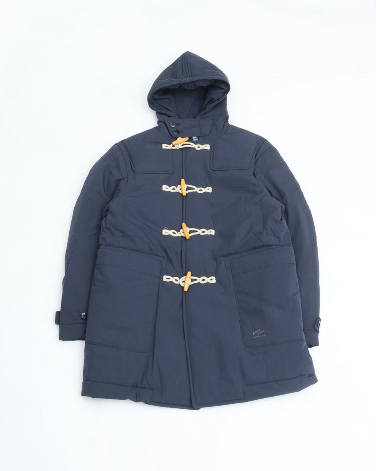 ARMY TWILL COTTON NYLON DUFFEL COAT NAVY