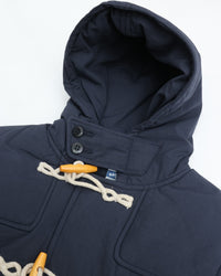ARMY TWILL COTTON NYLON DUFFEL COAT NAVY