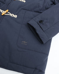 ARMY TWILL COTTON NYLON DUFFEL COAT NAVY