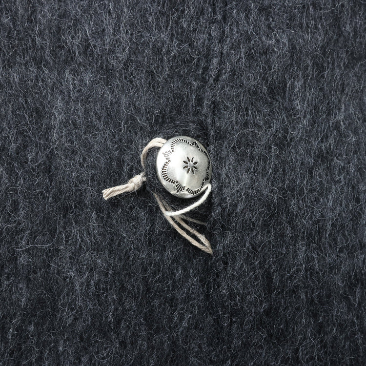 orslow / MOHAIR CARDIGAN CHARCOAL GRAY