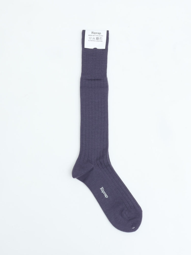 Riprap NZ MERINO LONGHOSE SMOKE PURPLE