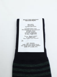 Riprap NZ MERINO BORDERS DK.NAVY/DEEP FOREST
