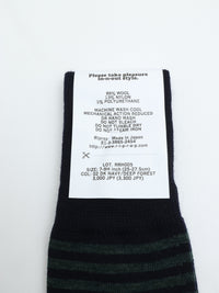 Riprap  NZ MERINO BORDERS  DK.NAVY/DEEP FOREST