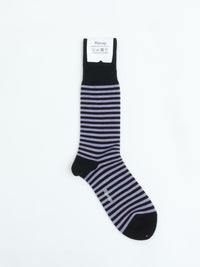 Riprap NZ MERINO BORDERS BLACK/HYDRANGEA