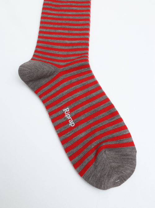 Riprap NZ MERINO BORDERS MOCA/ROYAL RED