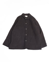YOKO SAKAMOTO MAX HIGH COUNT HEMP WORK SHIRT BROWN YS-26AW-40
