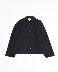 YOKO SAKAMOTO MAX HIGH COUNT HEMP WORK SHIRT SHORT BLACK YS-26AW-41