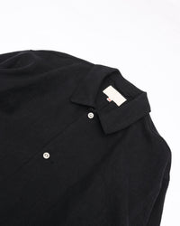 YOKO SAKAMOTO MAX HIGH COUNT HEMP WORK SHIRT SHORT BLACK YS-26AW-41