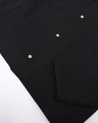YOKO SAKAMOTO MAX HIGH COUNT HEMP WORK SHIRT SHORT BLACK YS-26AW-41