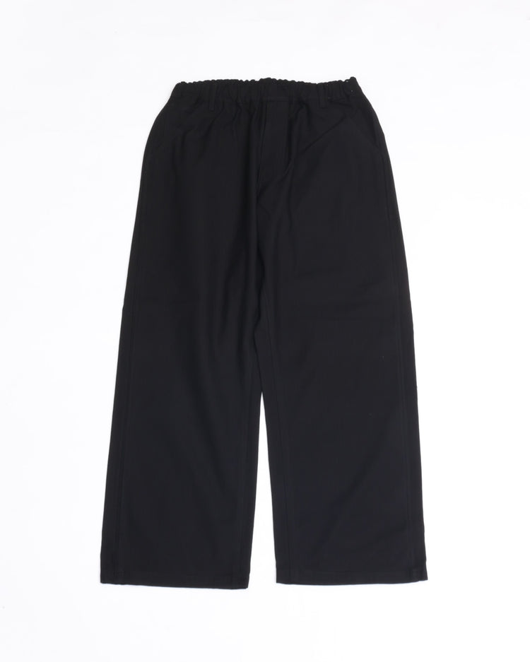 YOKO SAKAMOTO  COTTON RAYON HERRINGBONE WORK 5POCKET EASY PANTS BLACK YS-26AW-48