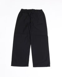 YOKO SAKAMOTO  COTTON RAYON HERRINGBONE WORK 5POCKET EASY PANTS BLACK YS-26AW-48