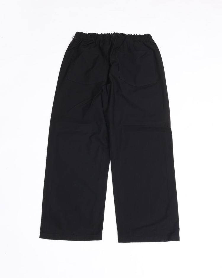 YOKO SAKAMOTO  COTTON RAYON HERRINGBONE WORK 5POCKET EASY PANTS BLACK YS-26AW-48