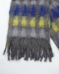 MANTAS EZCARAY MIA Mohair Stole C/#36 MI-78F (Blue)