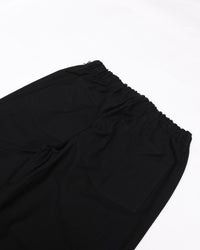 YOKO SAKAMOTO  COTTON RAYON HERRINGBONE WORK 5POCKET EASY PANTS BLACK YS-26AW-48