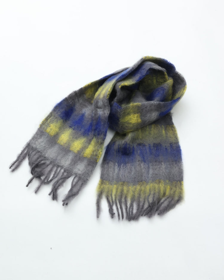 MANTAS EZCARAY MIA Mohair Stole C/#36 MI-78F (Blue)