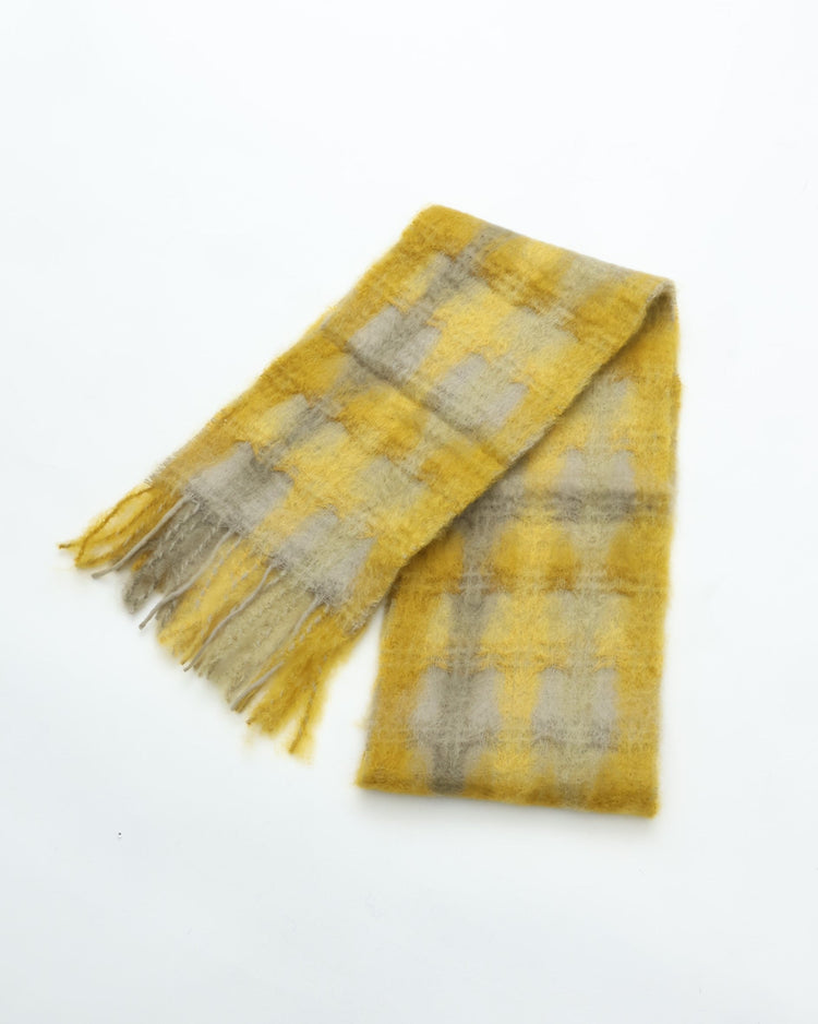 MANTAS EZCARAY MIA Mohair Stole C/#50 MI-40F (Yellow)