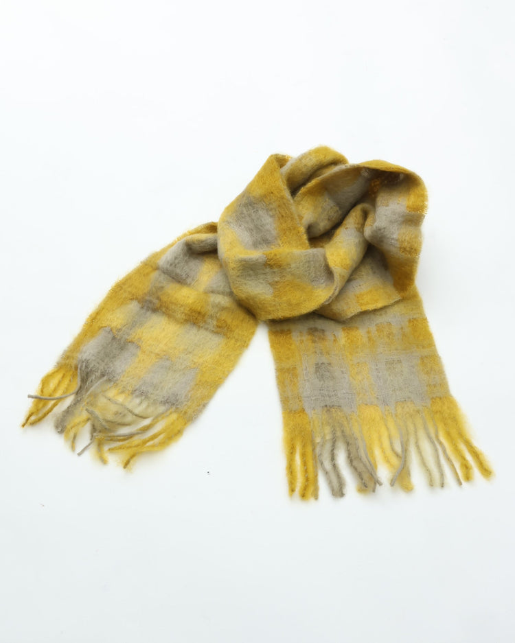 MANTAS EZCARAY MIA Mohair Stole C/#50 MI-40F (Yellow)
