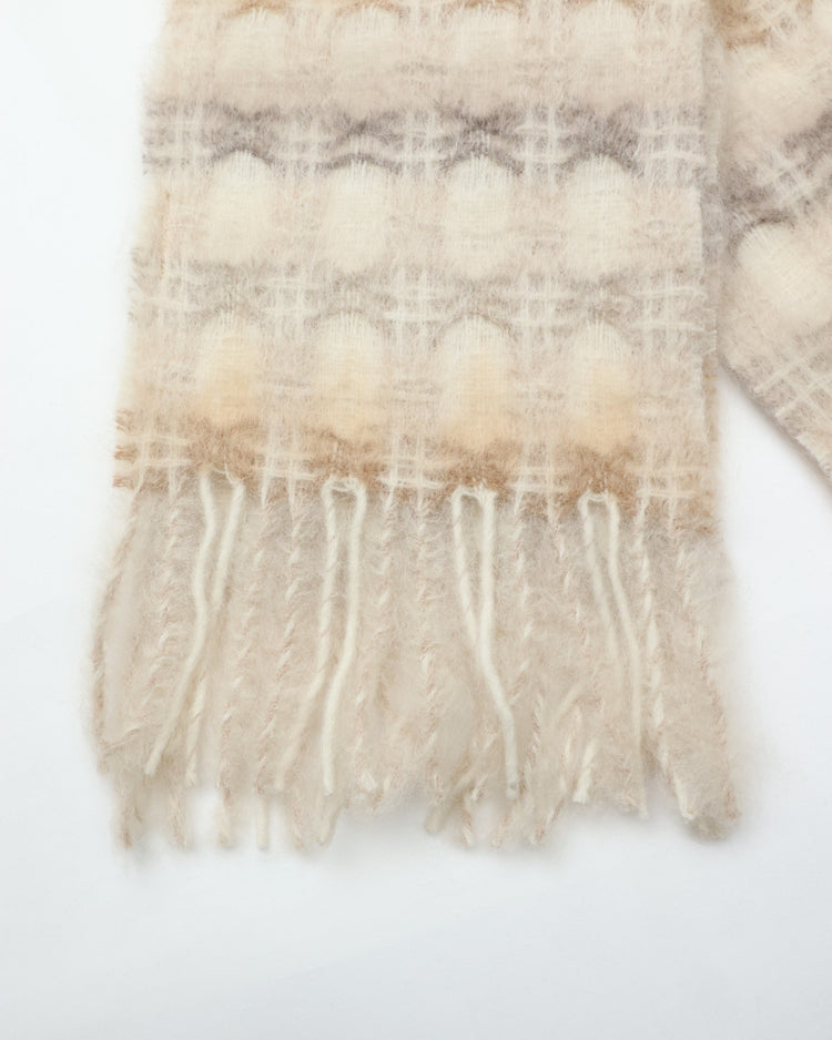 MANTAS EZCARAY MIA Mohair Stole C/#81 MI-47F (Beige)