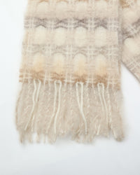 MANTAS EZCARAY  MIA モヘアストール C/#81 MI-47F （ベージュ系）