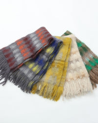 MANTAS EZCARAY MIA Mohair Stole C/#36 MI-78F (Blue)