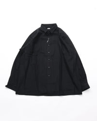 THE DAY BRUSHED COTTON SHIRT BLACK