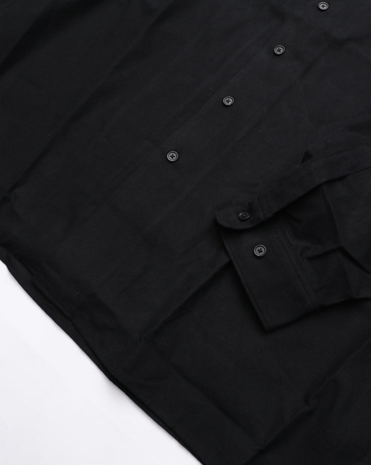 THE DAY BRUSHED COTTON SHIRT BLACK
