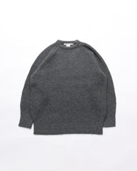 NOROLL  SIMPLE CREW NECK KNIT GREY