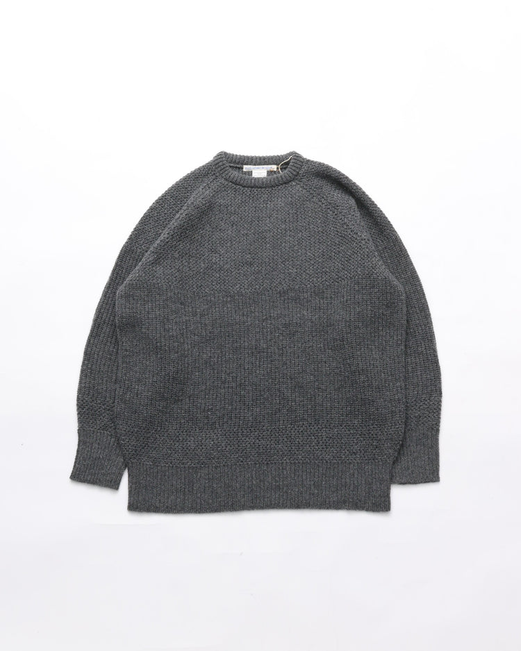 NOROLL  SIMPLE CREW NECK KNIT GREY