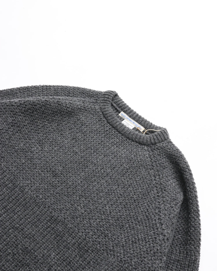 NOROLL  SIMPLE CREW NECK KNIT GREY