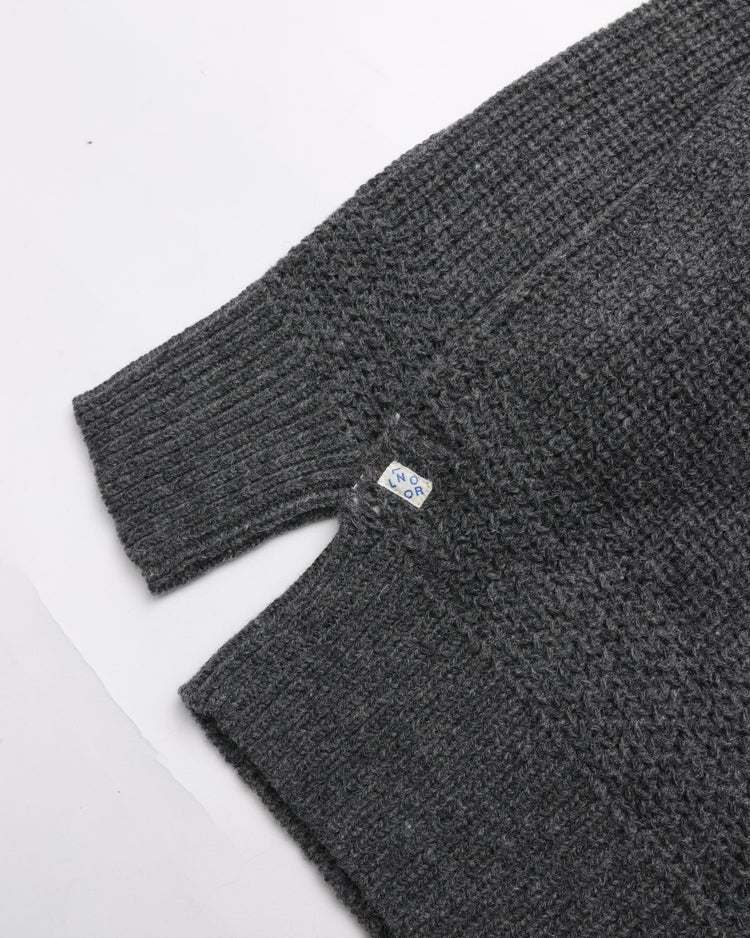 NOROLL  SIMPLE CREW NECK KNIT GREY