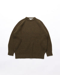 NOROLL  SIMPLE CREW NECK KNIT OLIVE
