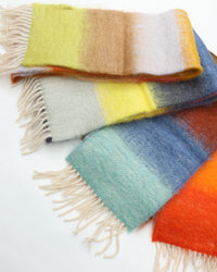 MANTAS EZCARAY MATISSE Mohair Stole C/#34 HM-20 (Brown)