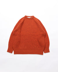 NOROLL  SIMPLE CREW NECK KNIT ORANGE