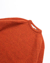NOROLL  SIMPLE CREW NECK KNIT ORANGE