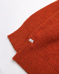 NOROLL  SIMPLE CREW NECK KNIT ORANGE