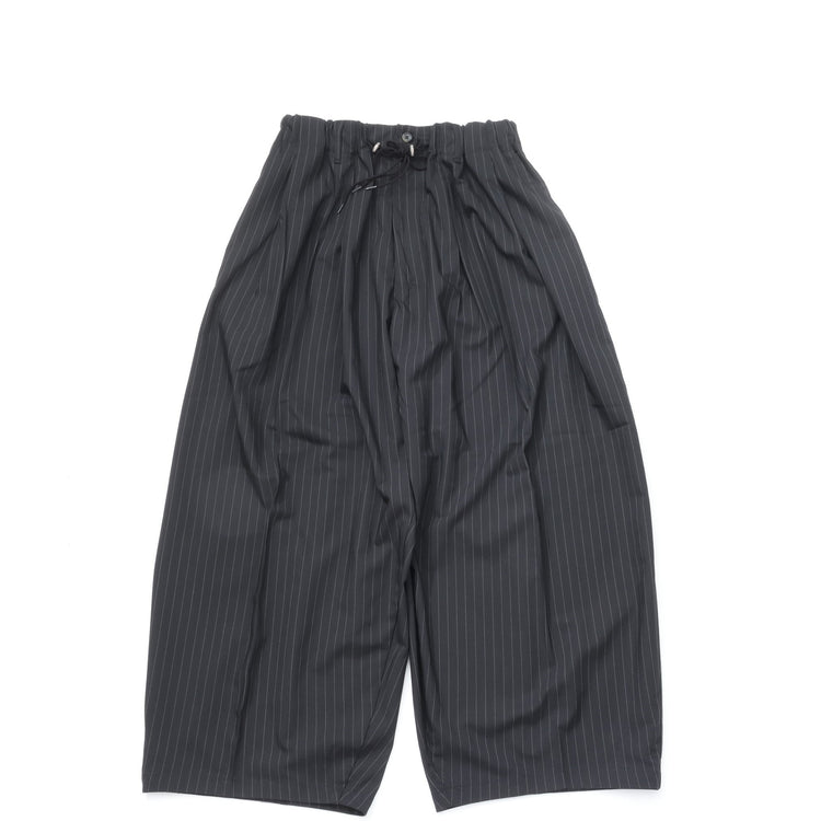 Sillage / circular pants black stripe twill