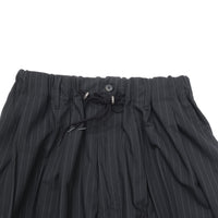 Sillage / circular pants black stripe twill