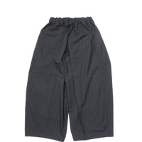 Sillage / circular pants black stripe twill