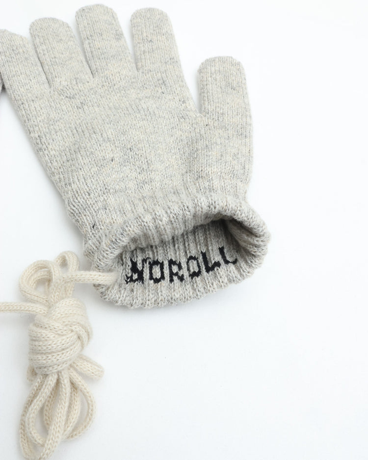 NOROLL USUALLY GLOVE GRIGIO(OFFWHITE)