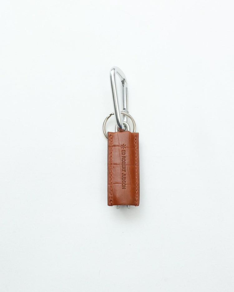 ED ROBERT JUDSON  CLIX spring clip key holder 320 croco grain