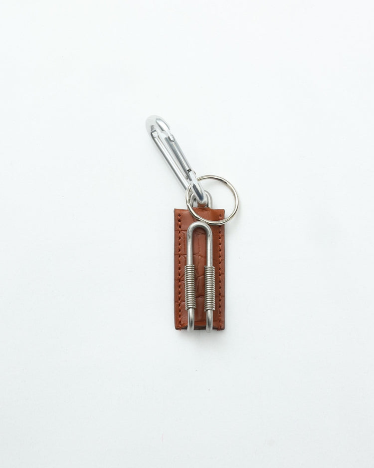 ED ROBERT JUDSON  CLIX spring clip key holder 320 croco grain