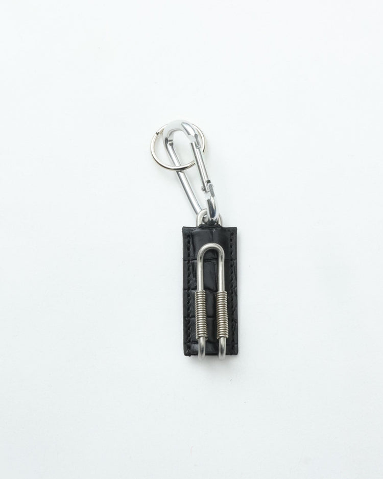 ED ROBERT JUDSON  CLIX spring clip key holder 050 croco grain