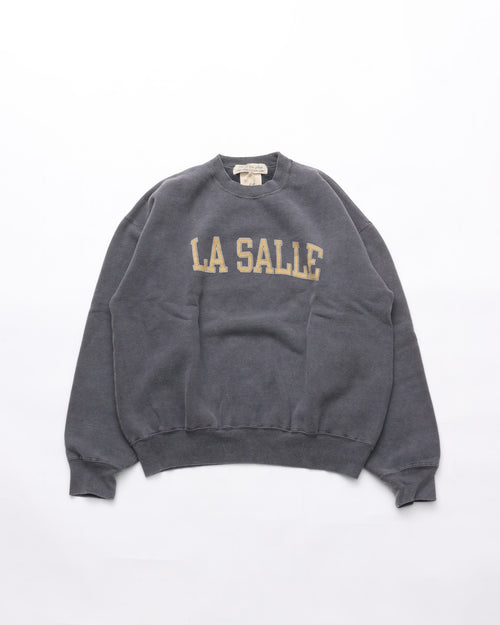 REMI RELIEF SP加工起毛裏毛クルー(LA SALLE)  RN31393182 CHARCOAL