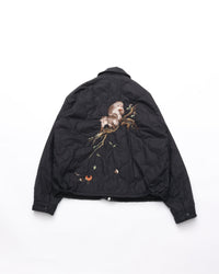 OLD JOE BRAND QUILTED SOUVENIR JACKET ONYX (Pair of Monkey on Persimmon Tree) 262OJ-JK15