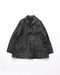 OLD JOE BRAND   PATINA HORSE-HIDE VEHICLE COAT 262OJ-JK22 PATINA BLACK