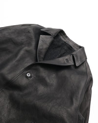 OLD JOE BRAND   PATINA HORSE-HIDE VEHICLE COAT 262OJ-JK22 PATINA BLACK