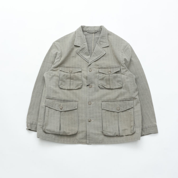 PORTER CLASSIC　FADED STRIPE BINGHAM JACKET