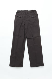 OLD JOE BRAND   FRONT TUCK ARMY TROUSER BLACK
