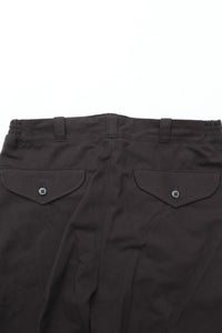 OLD JOE BRAND   FRONT TUCK ARMY TROUSER BLACK