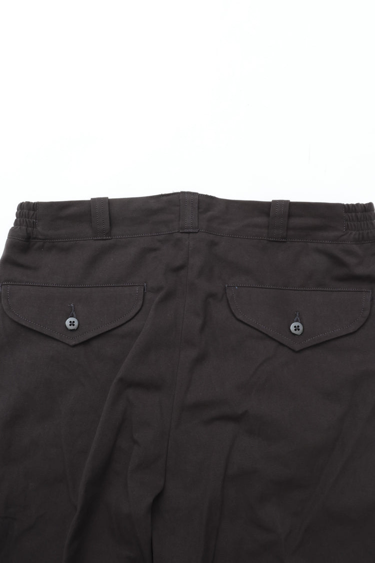 OLD JOE BRAND   FRONT TUCK ARMY TROUSER BLACK